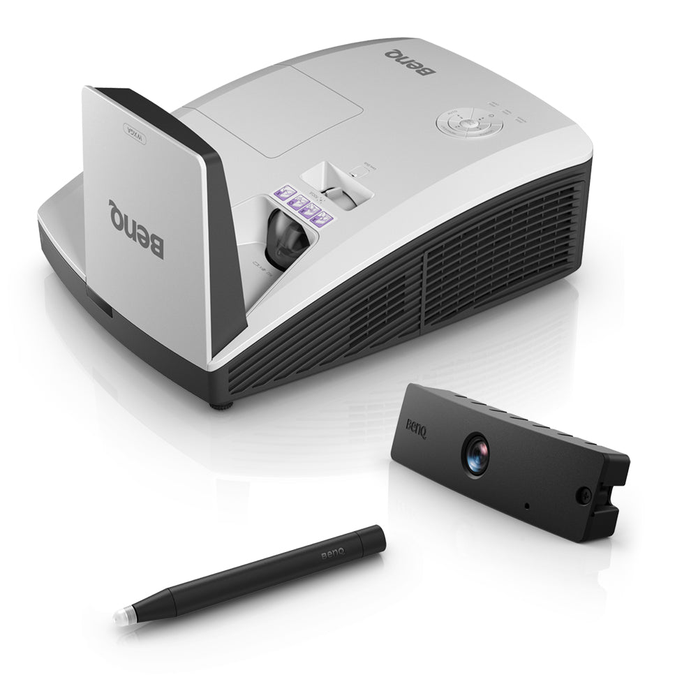 BENQ MW855UST+ Ultra short throw projector 3500 ANSI lumens DLP WXGA (1280x800) 3D Black, White (MW855UST+) - Cartouches Certifiees