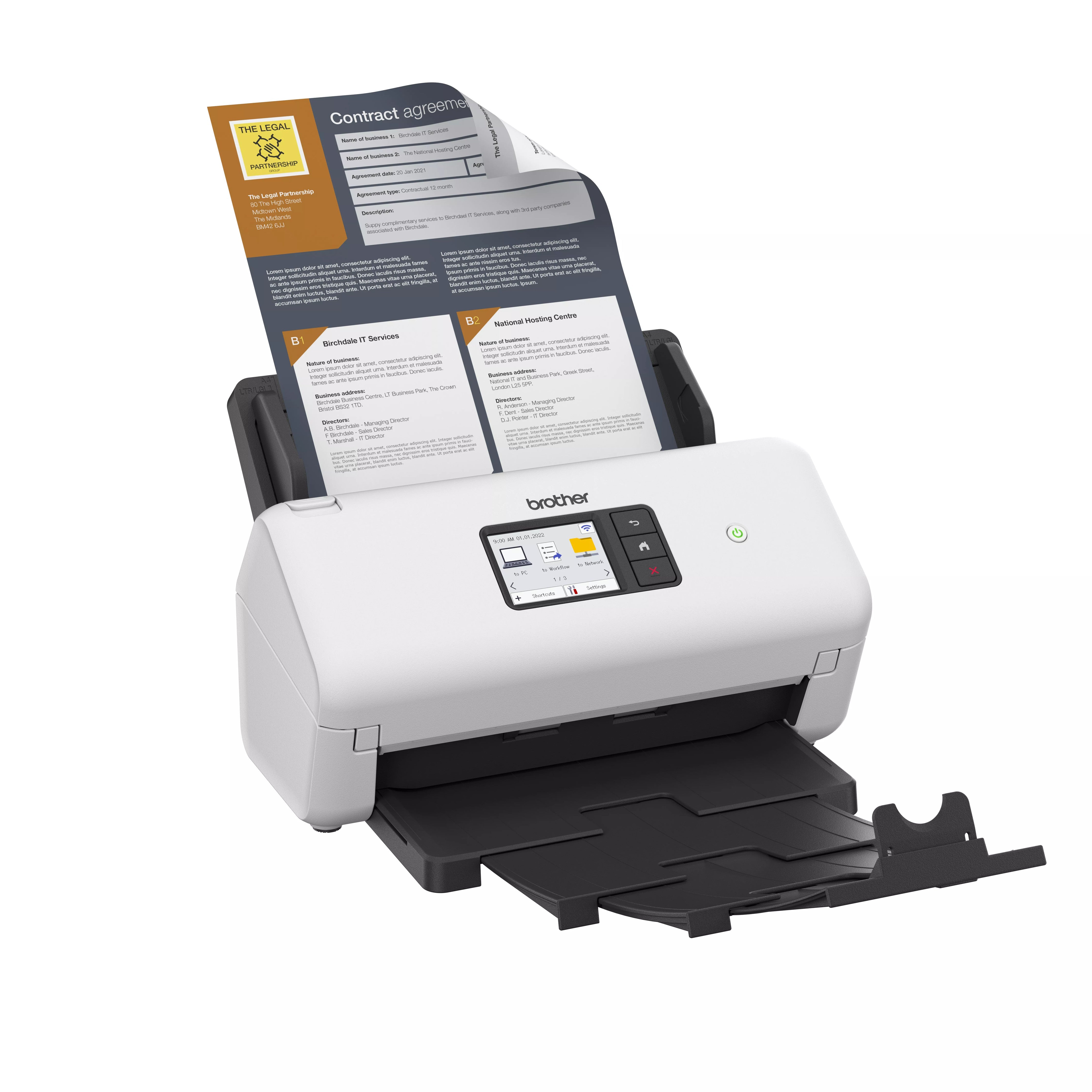 BROTHER ADS-3350W Wireless High-Speed Desktop Scanner (ADS3350W) - Cartouches Certifiees