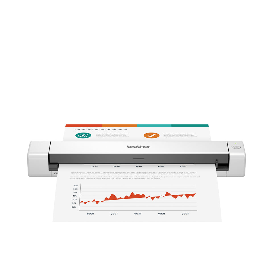 BROTHER DS-640 Compact Mobile Scanner (DS640) - Cartouches Certifiees