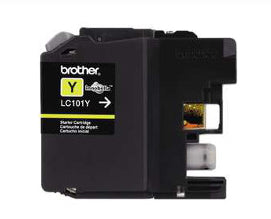 BROTHER LC101Y Yellow Original Inkjet Cartridge - Cartouches Certifiees