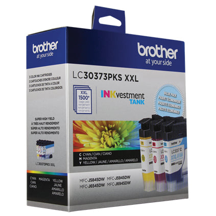 BROTHER LC30373PKS Color 3-Pack Original Inkjet Cartridge - Cartouches Certifiees