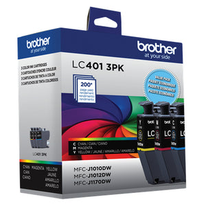 BROTHER LC4013PKS Color 3-Pack Original Inkjet Cartridge - Cartouches Certifiees