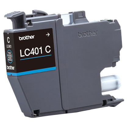 BROTHER LC401C Cyan Original Inkjet Cartridge - Cartouches Certifiees