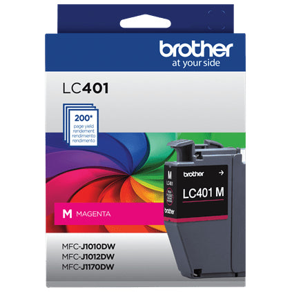 BROTHER LC401M Magenta Original Inkjet Cartridge - Cartouches Certifiees