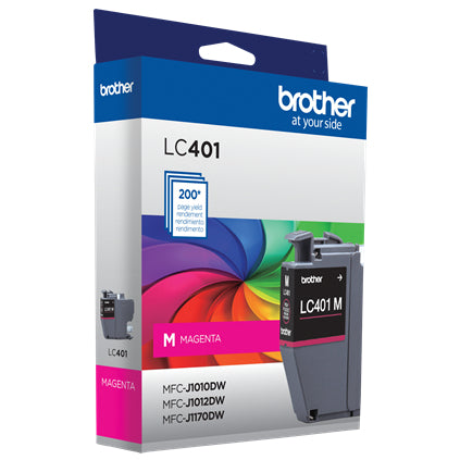 BROTHER LC401M Magenta Original Inkjet Cartridge - Cartouches Certifiees