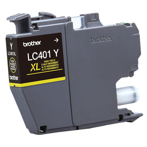 BROTHER LC401XLY Yellow Original Inkjet Cartridge - Cartouches Certifiees