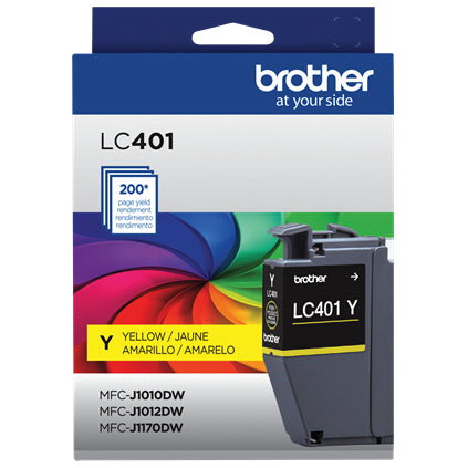 BROTHER LC401Y Yellow Original Inkjet Cartridge - Cartouches Certifiees
