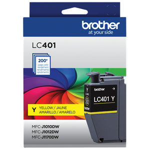 BROTHER LC401Y Yellow Original Inkjet Cartridge - Cartouches Certifiees