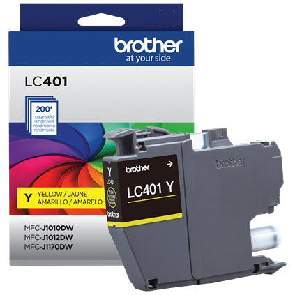 BROTHER LC401Y Yellow Original Inkjet Cartridge - Cartouches Certifiees