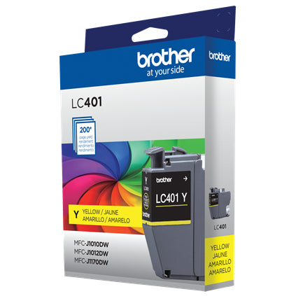 BROTHER LC401Y Yellow Original Inkjet Cartridge - Cartouches Certifiees