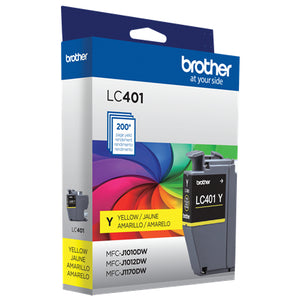 BROTHER LC401Y Yellow Original Inkjet Cartridge - Cartouches Certifiees