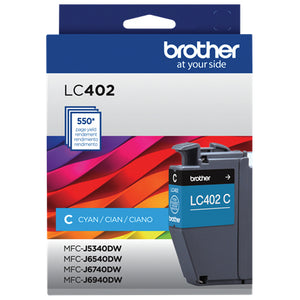BROTHER LC402CS Cyan Original Toner Cartridge - Cartouches Certifiees