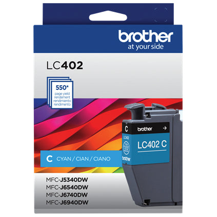BROTHER LC402CS Cyan Original Toner Cartridge - Cartouches Certifiees
