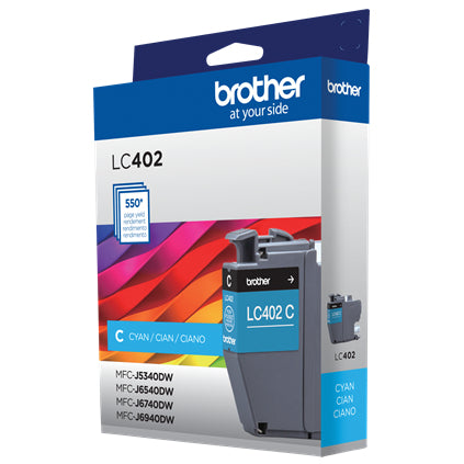BROTHER LC402CS Cyan Original Toner Cartridge - Cartouches Certifiees