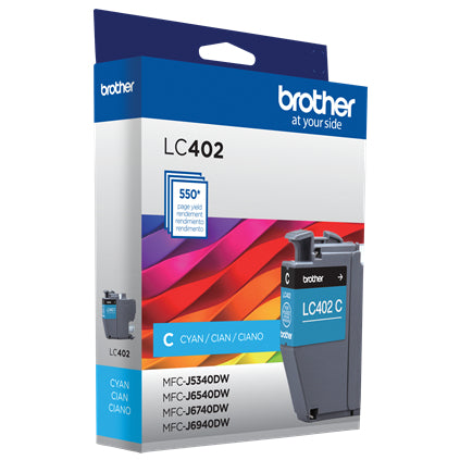 BROTHER LC402CS Cyan Original Toner Cartridge - Cartouches Certifiees
