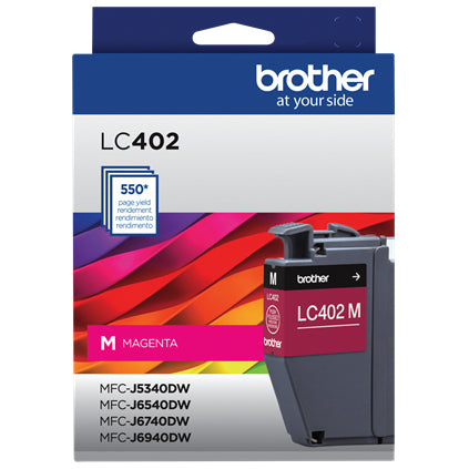 BROTHER LC402MS Magenta Original Toner Cartridge - Cartouches Certifiees