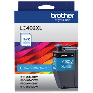BROTHER LC402XLCKS Cyan Original Toner Cartridge - Cartouches Certifiees