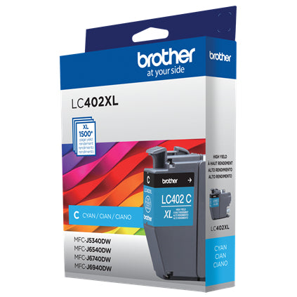 BROTHER LC402XLCKS Cyan Original Toner Cartridge - Cartouches Certifiees