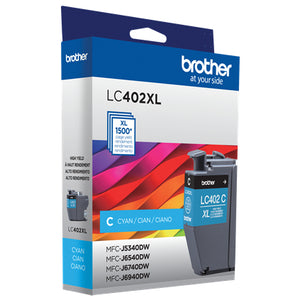 BROTHER LC402XLCKS Cyan Original Toner Cartridge - Cartouches Certifiees