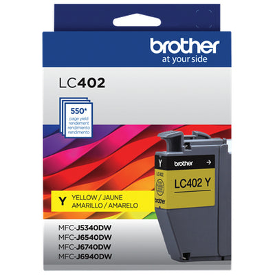 BROTHER LC402YS Yellow Original Toner Cartridge - Cartouches Certifiees