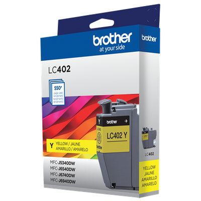 BROTHER LC402YS Yellow Original Toner Cartridge - Cartouches Certifiees