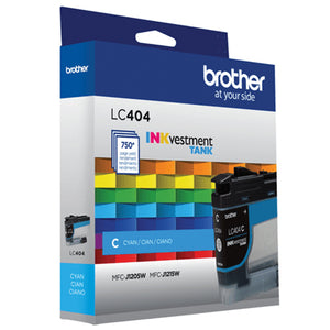 BROTHER LC404CS Cyan Original Inkjet Cartridge - Cartouches Certifiees