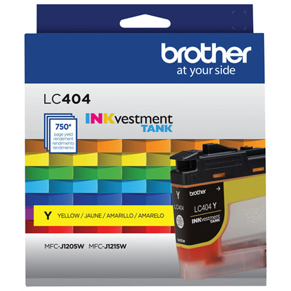 BROTHER LC404YS Yellow Original Inkjet Cartridge - Cartouches Certifiees