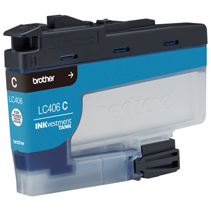BROTHER LC406CS Cyan Original Inkjet Cartridge - Cartouches Certifiees
