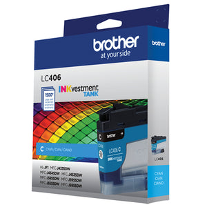 BROTHER LC406CS Cyan Original Inkjet Cartridge - Cartouches Certifiees