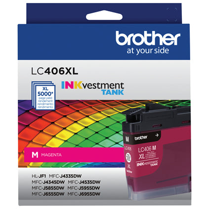 BROTHER LC406XLMS Magenta Original Inkjet Cartridge - Cartouches Certifiees