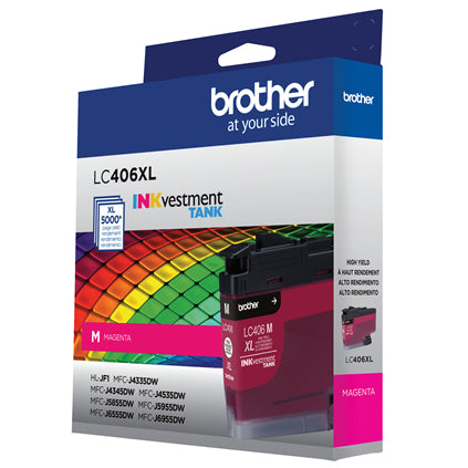 BROTHER LC406XLMS Magenta Original Inkjet Cartridge - Cartouches Certifiees