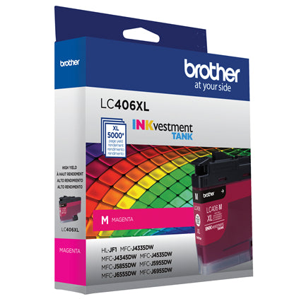 BROTHER LC406XLMS Magenta Original Inkjet Cartridge - Cartouches Certifiees