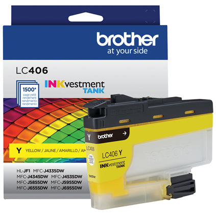 BROTHER LC406YS Yellow Original Inkjet Cartridge - Cartouches Certifiees