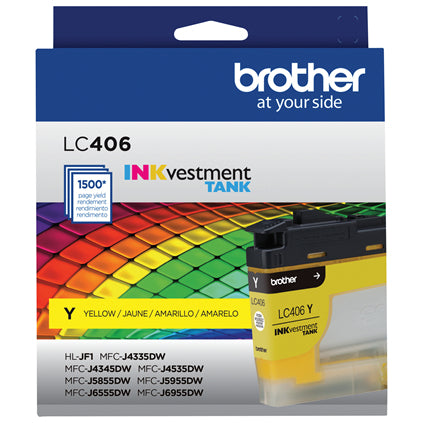 BROTHER LC406YS Yellow Original Inkjet Cartridge - Cartouches Certifiees