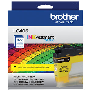 BROTHER LC406YS Yellow Original Inkjet Cartridge - Cartouches Certifiees