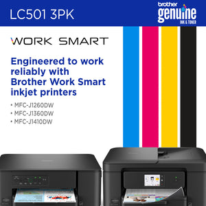 BROTHER LC5013PKS Color Original Inkjet Cartridge - Cartouches Certifiees