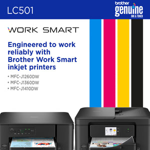 BROTHER LC501BKS Black Original Inkjet Cartridge - Cartouches Certifiees