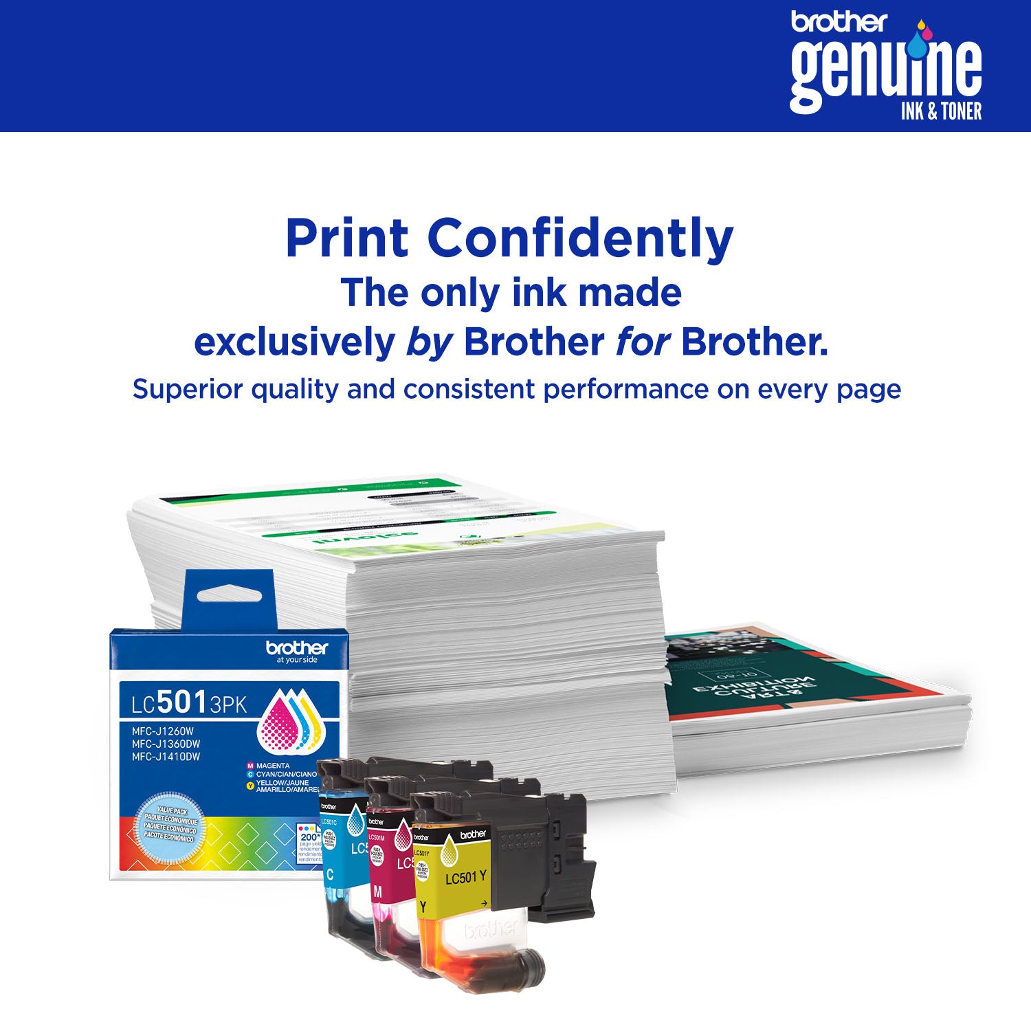 BROTHER LC501CS Cyan Original Inkjet Cartridge - Cartouches Certifiees