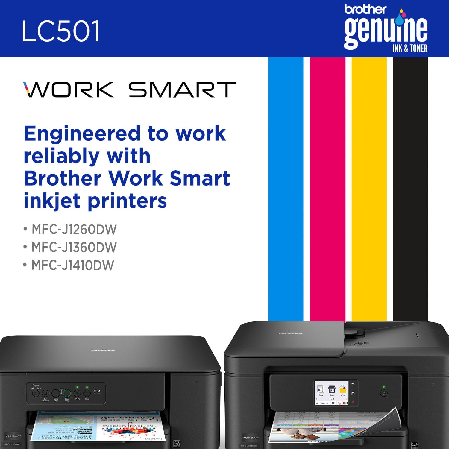 BROTHER LC501MS Magenta Original Inkjet Cartridge - Cartouches Certifiees