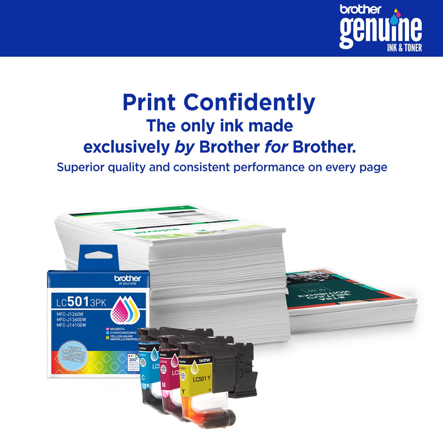 BROTHER LC501XL2PKS Black Original Inkjet Cartridge - Cartouches Certifiees