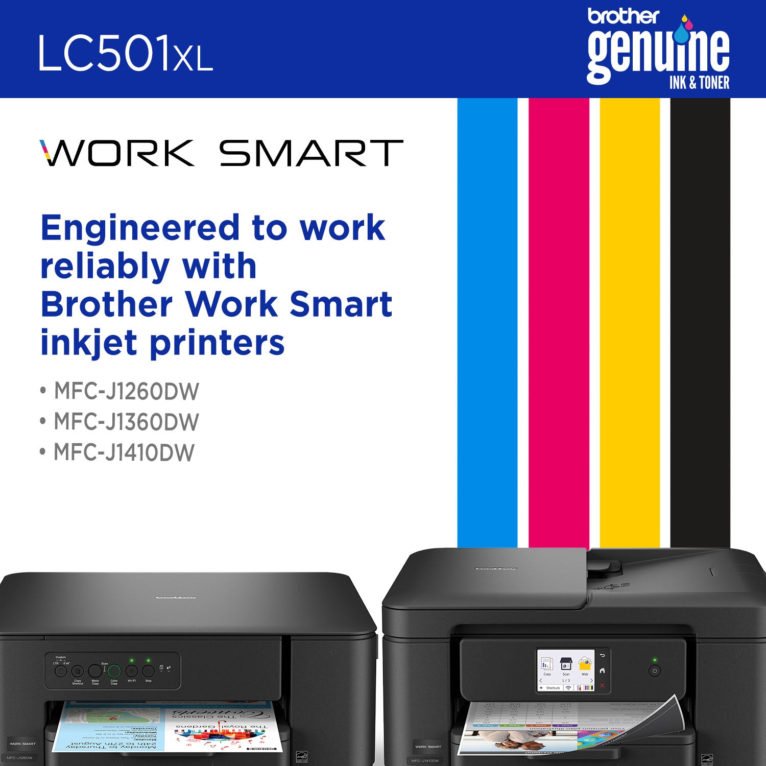 BROTHER LC501XLMS Magenta Original Inkjet Cartridge - Cartouches Certifiees