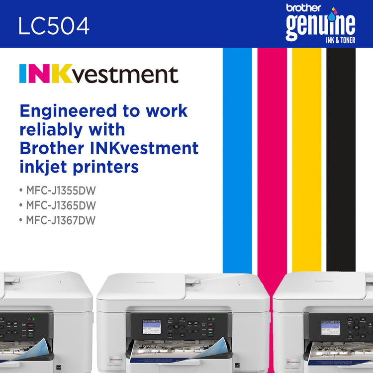 BROTHER LC504MS Magenta Original Inkjet Cartridge - Cartouches Certifiees