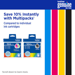 BROTHER LC504XL2PKS Twin Pack Black Original Inkjet Cartridge - Cartouches Certifiees