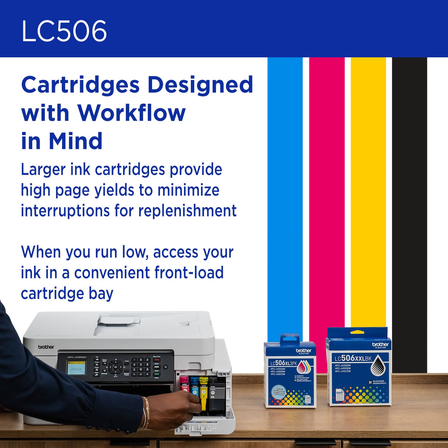 BROTHER LC506BKS Black Original Inkjet Cartridge - Cartouches Certifiees
