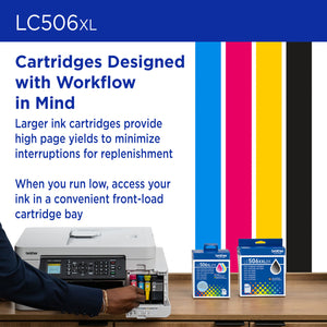 BROTHER LC506XLCS Cyan Original Inkjet Cartridge - Cartouches Certifiees