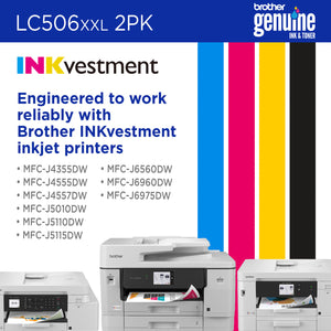 BROTHER LC506XXL2PKS Twin Pack Black Original Inkjet Cartridge - Cartouches Certifiees