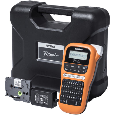 BROTHER PT-E110VP Industrial Handheld Labeller (PTE110VP) - Cartouches Certifiees