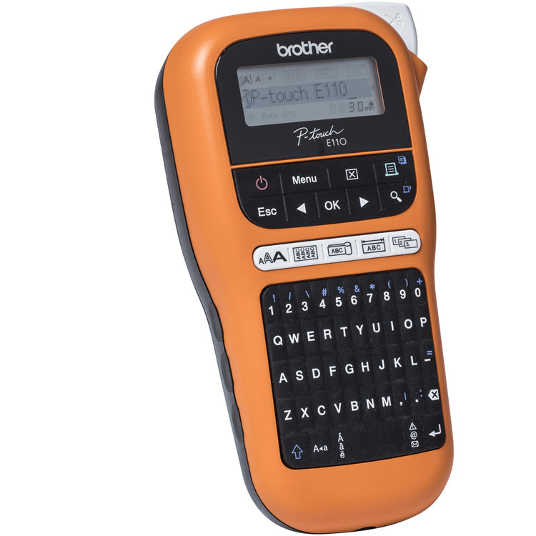 BROTHER PT-E110VP Industrial Handheld Labeller (PTE110VP) - Cartouches Certifiees