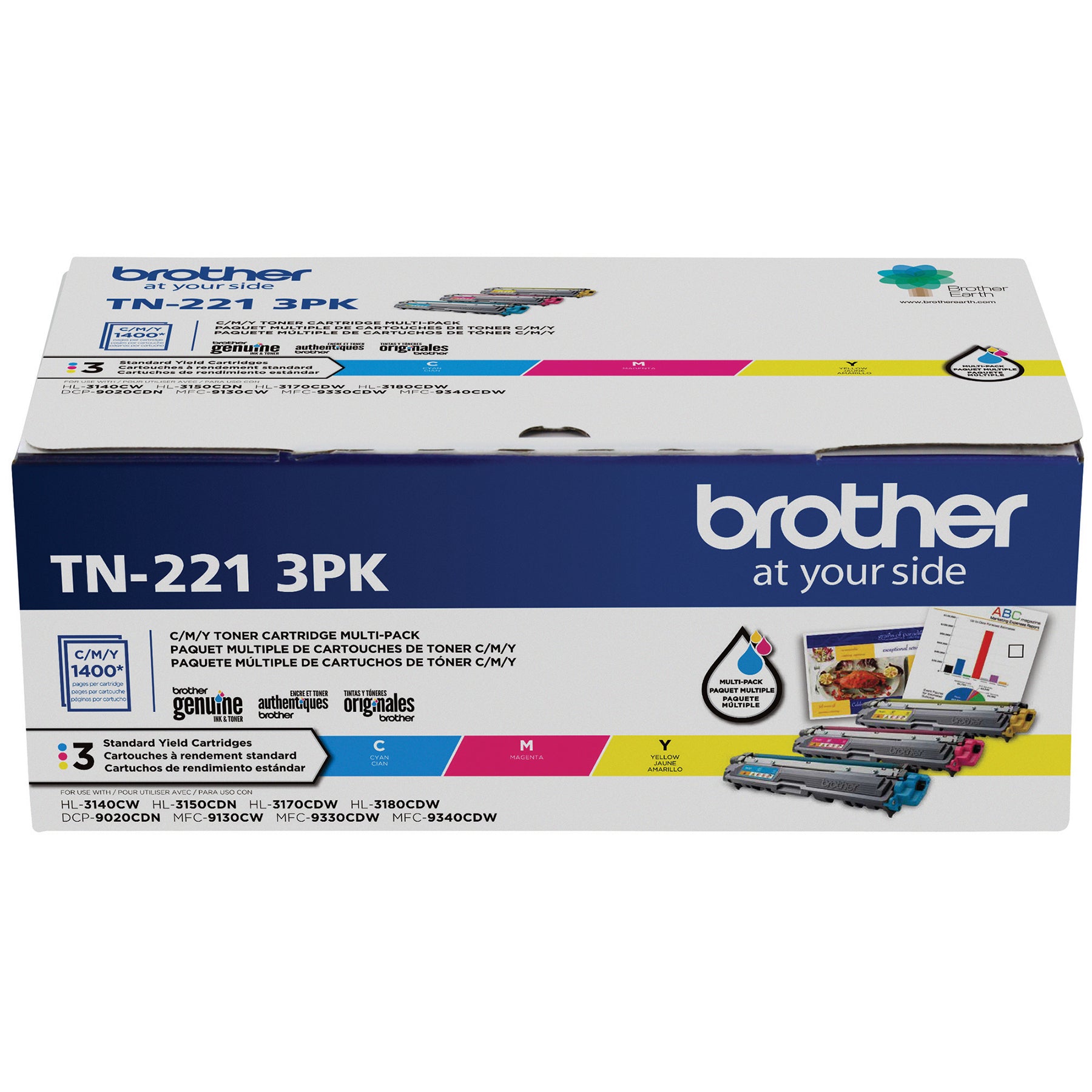 BROTHER TN-2213PK Color Original Toner Cartridge - Cartouches Certifiees