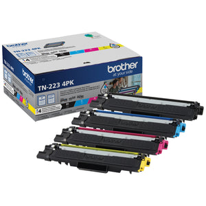BROTHER TN-223 4 Pack Black And Color Original Toner Cartridge - Cartouches Certifiees